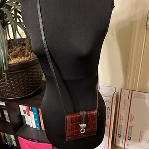 Brighten Leather crossbody wallet purse
